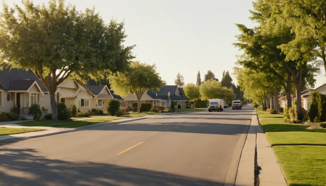 An older neighborhood of bungalows and ranch homes in Salem Lakes